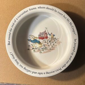 Vintage Beatrix Potter "Peter Rabbit" Child's Porringer Bowl Wedgwood England